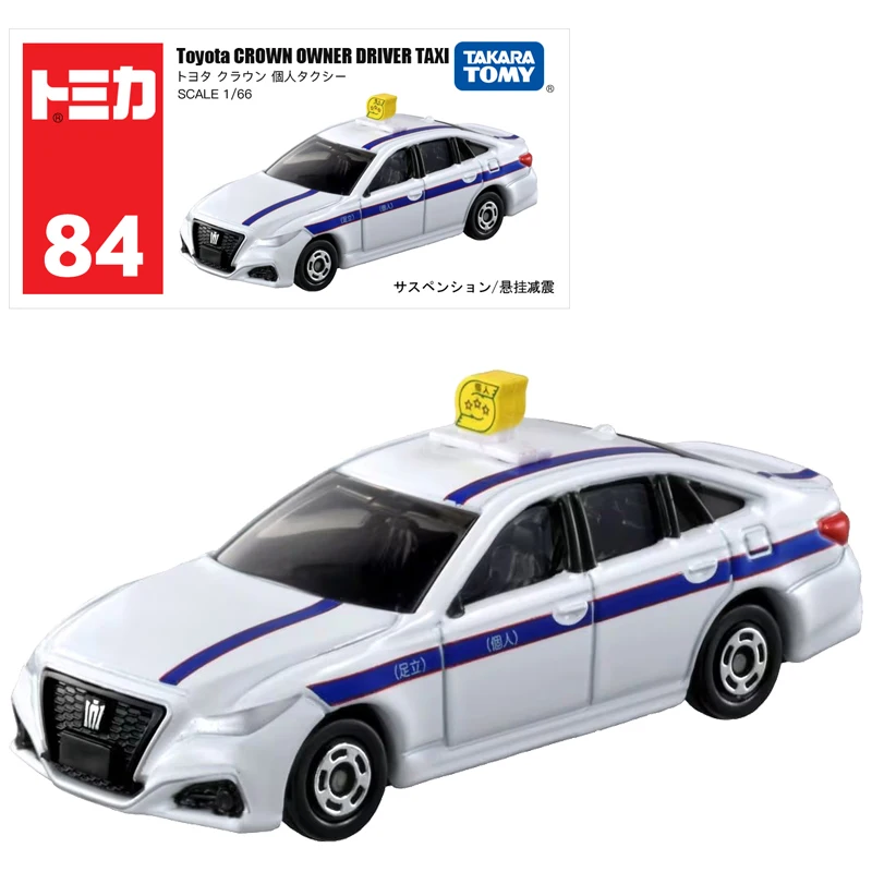 Takara Tomy Tomica No.84 Toyota Crown Private Taxi Car Alloy Toys Motor Vehicle Diecast Metal Model Kids Xmas Gift Toys for Boys