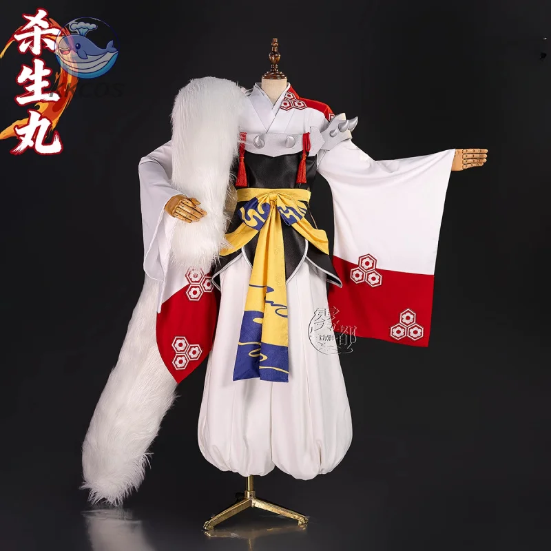 

Аниме Sesshoumaru, мужские полные наряды, карнавальный костюм Inuyasha, вечерние костюмы на Хэллоуин, мужские и женские модные S-XXXL KKcos