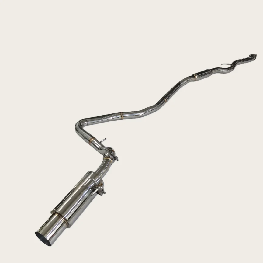 Performance Auto Parts Muffler Stainless Steel Exhaust Pipe for Honda 11th Gen Civic Mid-Rear Section Single Tail 1.5T 2022