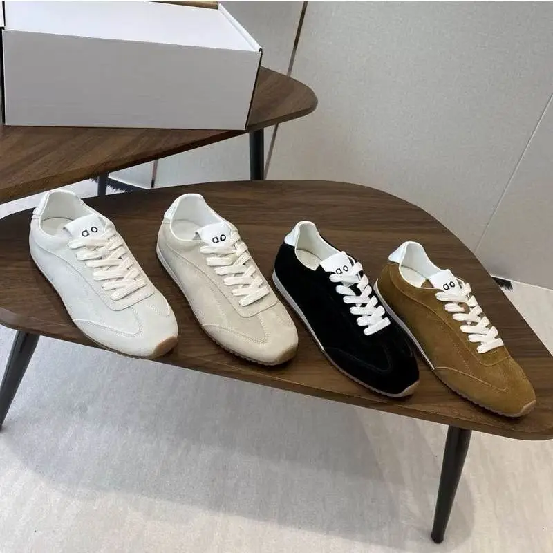 

2025 GTA Genuine Leather Lace-Up Couple Shoes, Women's Comfortable Casual Ins Versatile Sports Footwear