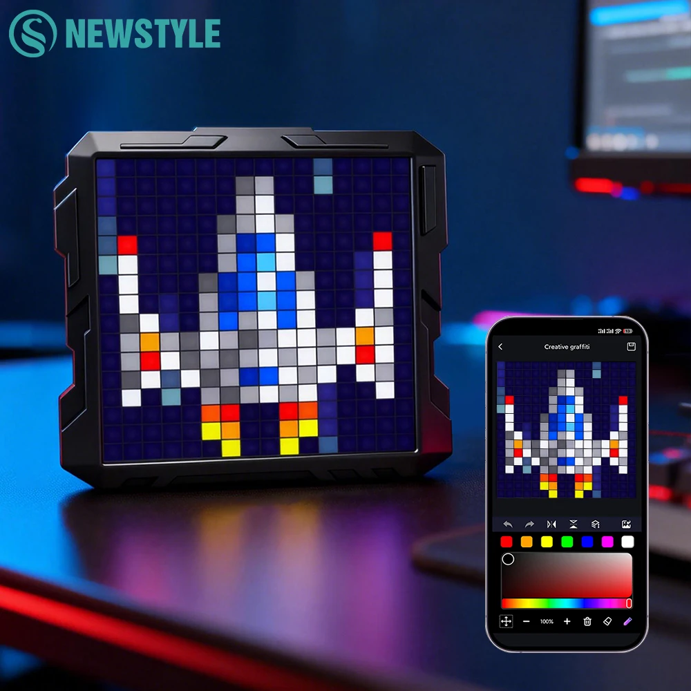 led-pixel-digital-frame-with-app-control-32x32-or-24x48-led-panel-display-frame-diy-smart-pixel-lights-for-gaming-room-gifts