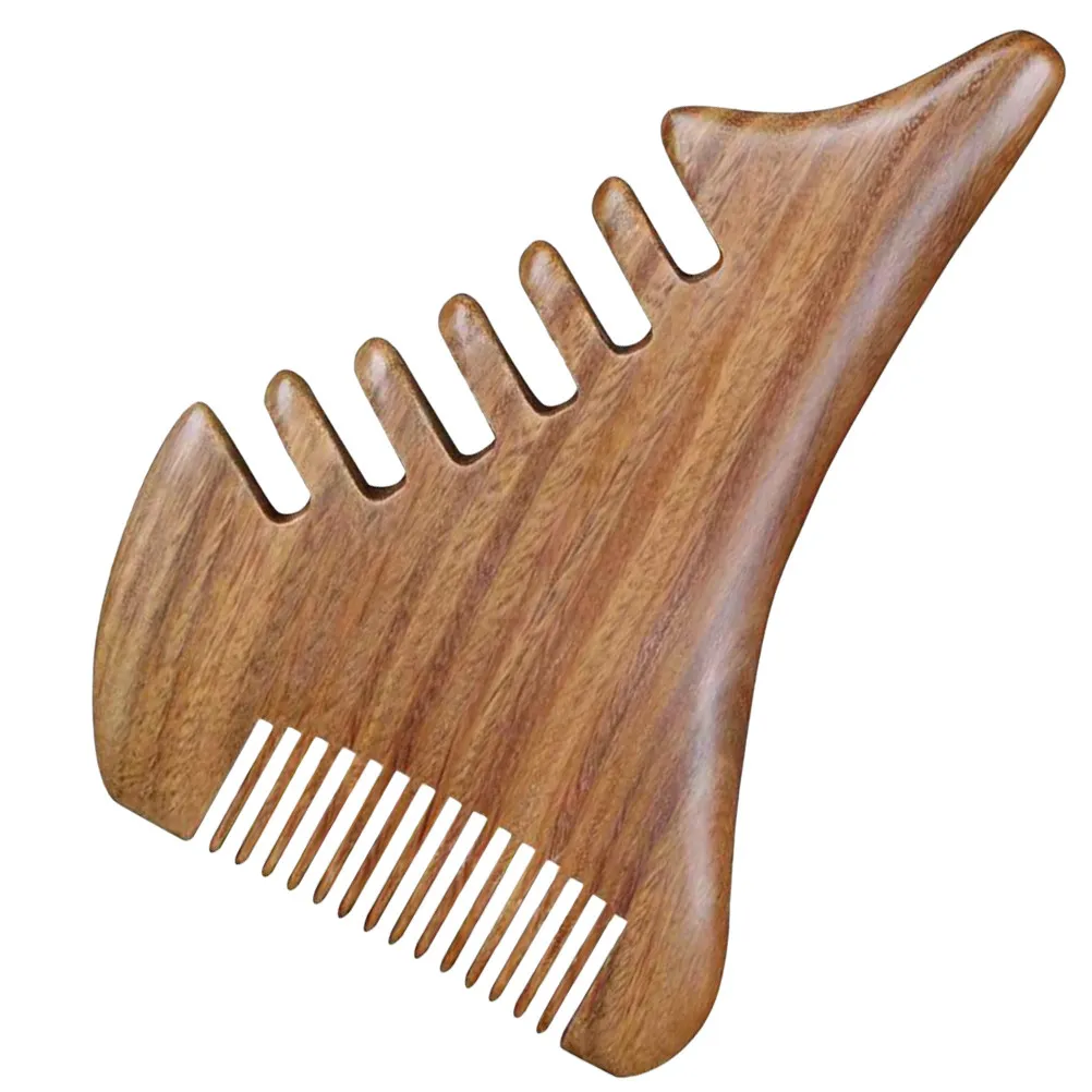 

Wide Tooth Wooden Comb for Scalp Massage Detangling Wet Dry Curly Thick Hair No Static Portable Natural Vera Wood Hair Pick Comb
