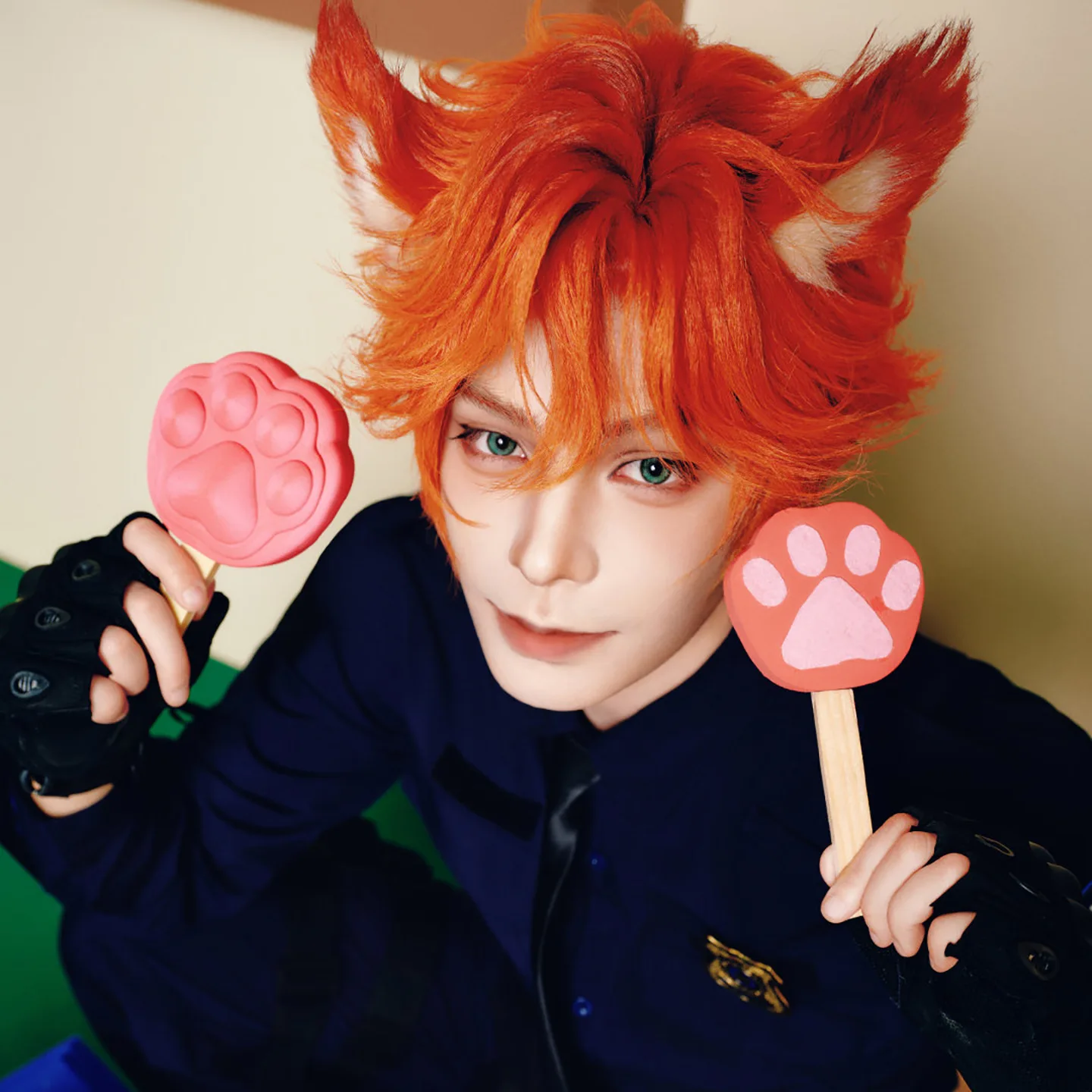 Cartoon Nick Wilde Cosplay Prop Nicholas Piberius Wilde Personate Ear Tail Cos For Hallowmas Party Comicon Adult Women Men