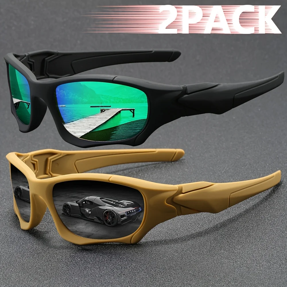 نظارات شمسية تكتيكية مقاومة للرياح لصيد السمك للرجال والنساء، ظلال مموهة كلاسيكية مع حماية من الأشعة فوق البنفسجية للقيادة في الهواء الطلق وركوب الدراجات والمشي لمسافات طويلة