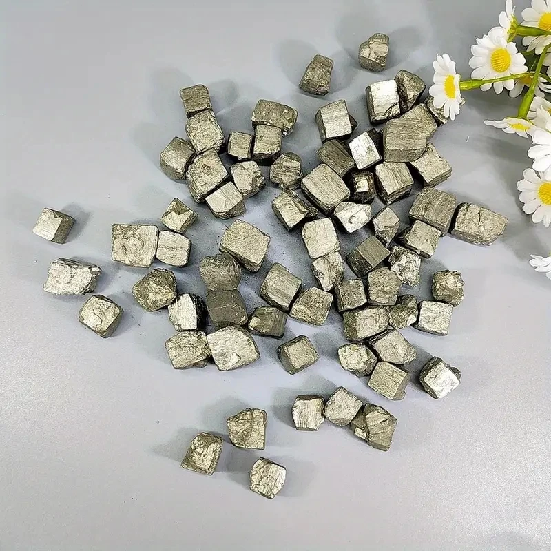 Natural Crystal Rough Pyrite Stone Mineral Science Popularization Teaching Raw Stone Home Decor Outdoor Ornament Collection Gift