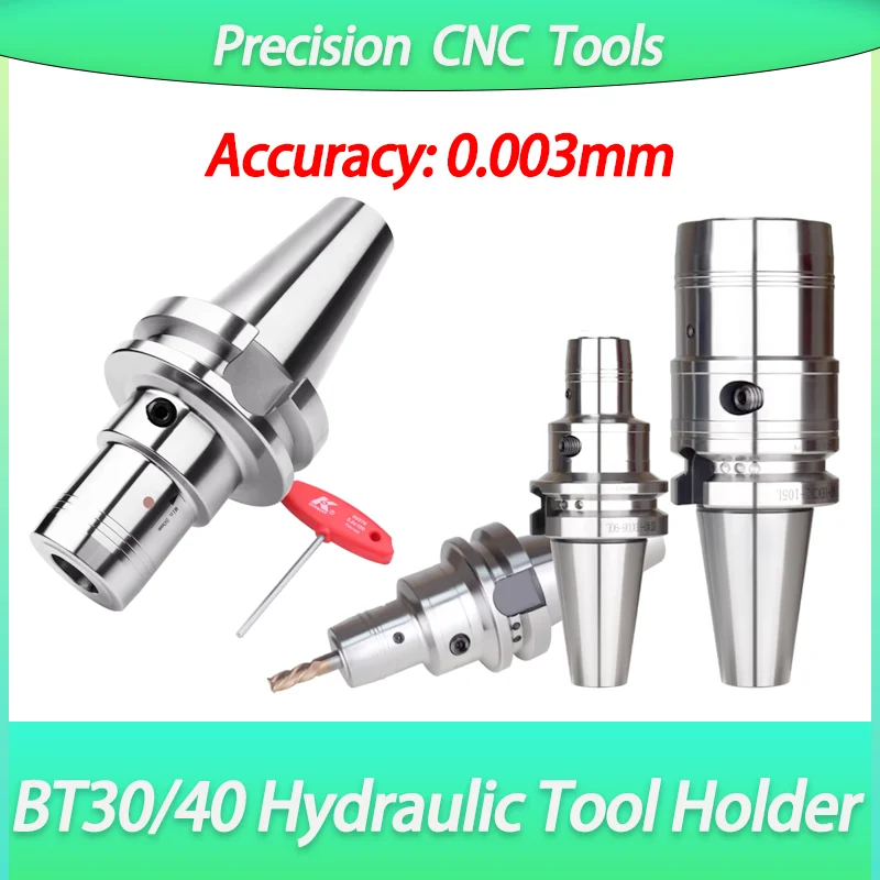 CNC Tools BT Hydraulic Tool Holder High Precision Hydraulic Chuck Tool Shank BT30 BT40 PHC06 PHC08 PHC10 PHC12 PHC16 Collet