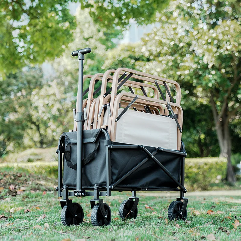 Outdoor Camping Wagon Wózek na kółkach o dużej pojemności Składany wózek na zakupy Przenośny składany wózek Piknikowy wózek na kółkach Dolly Wózek