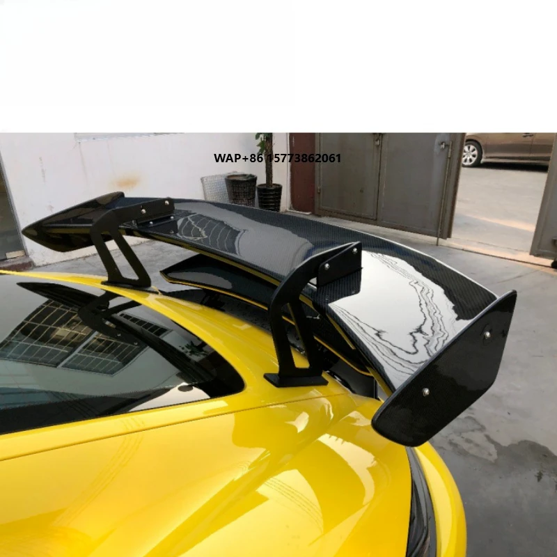 

Pors 718 Bokstars Carbon Fiber Material Rear Wing Fit for 718 Tail Roof Big Spoiler With Bracket