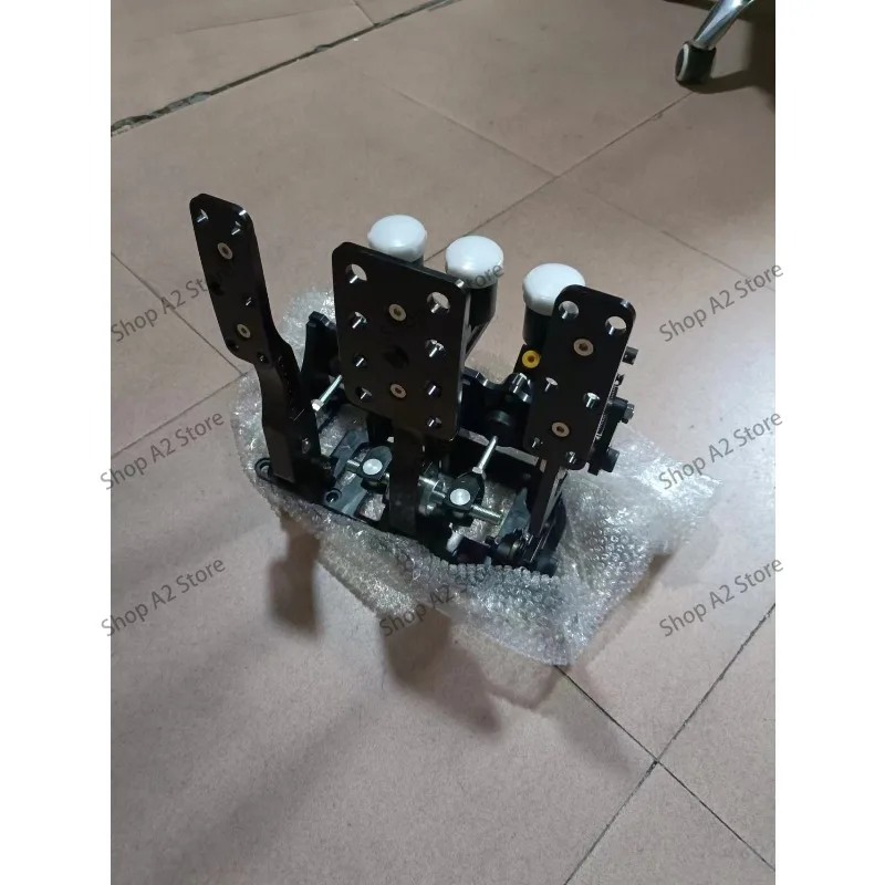 1pcs3-pedal Floor Mounted  Aluminum Brake Pedal Box kit New Style Racing Master cylinder pump Hydraulic Clutch Bias 1pcs
