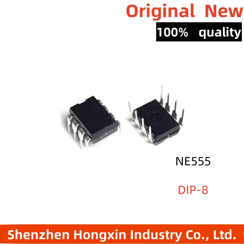 10/25/50PCS NE555 NE555P NE555N Single High-Precision Timer IC Through-Hole DIP8
