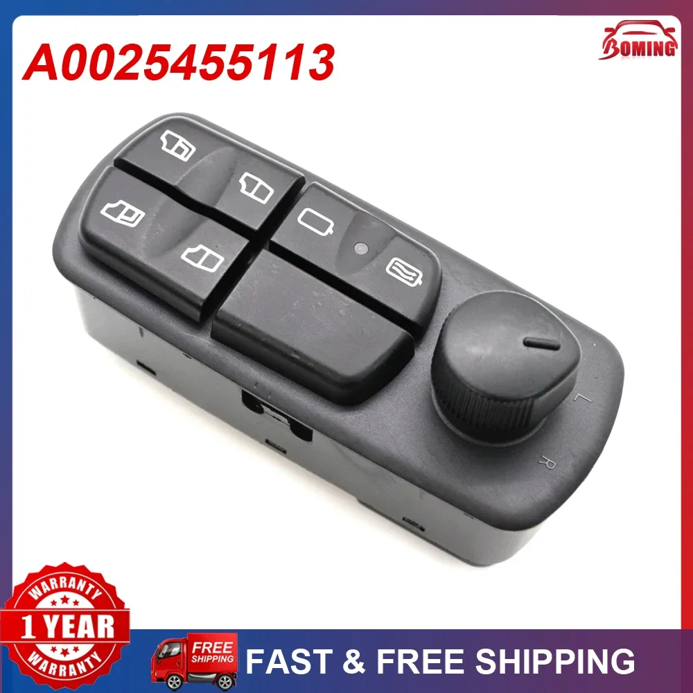 

A0025455113 New Car Electric Power Window Master Main Control Lifter Switch Fits For Mercedes-Benz Truck Axor & Atego
