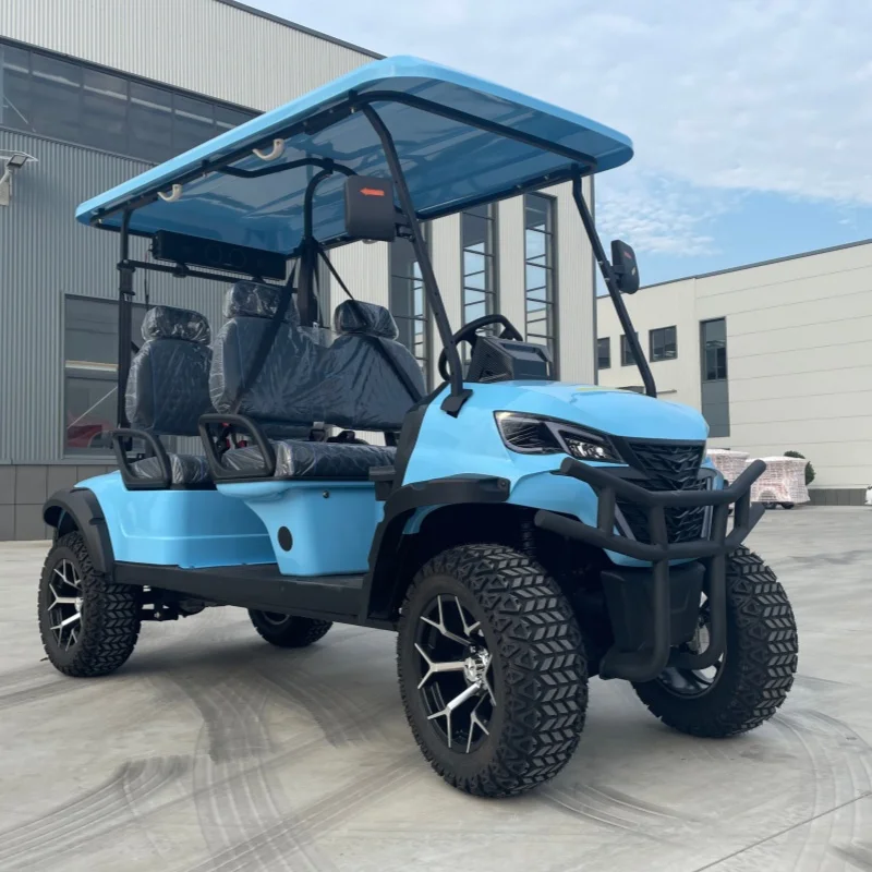 Hot-Selling Lithium-Powered Electric Golf Cart Beach Buggy Sightseeing Vehicle – Custom Bumper Sound Bar Three-Point Seat Belt