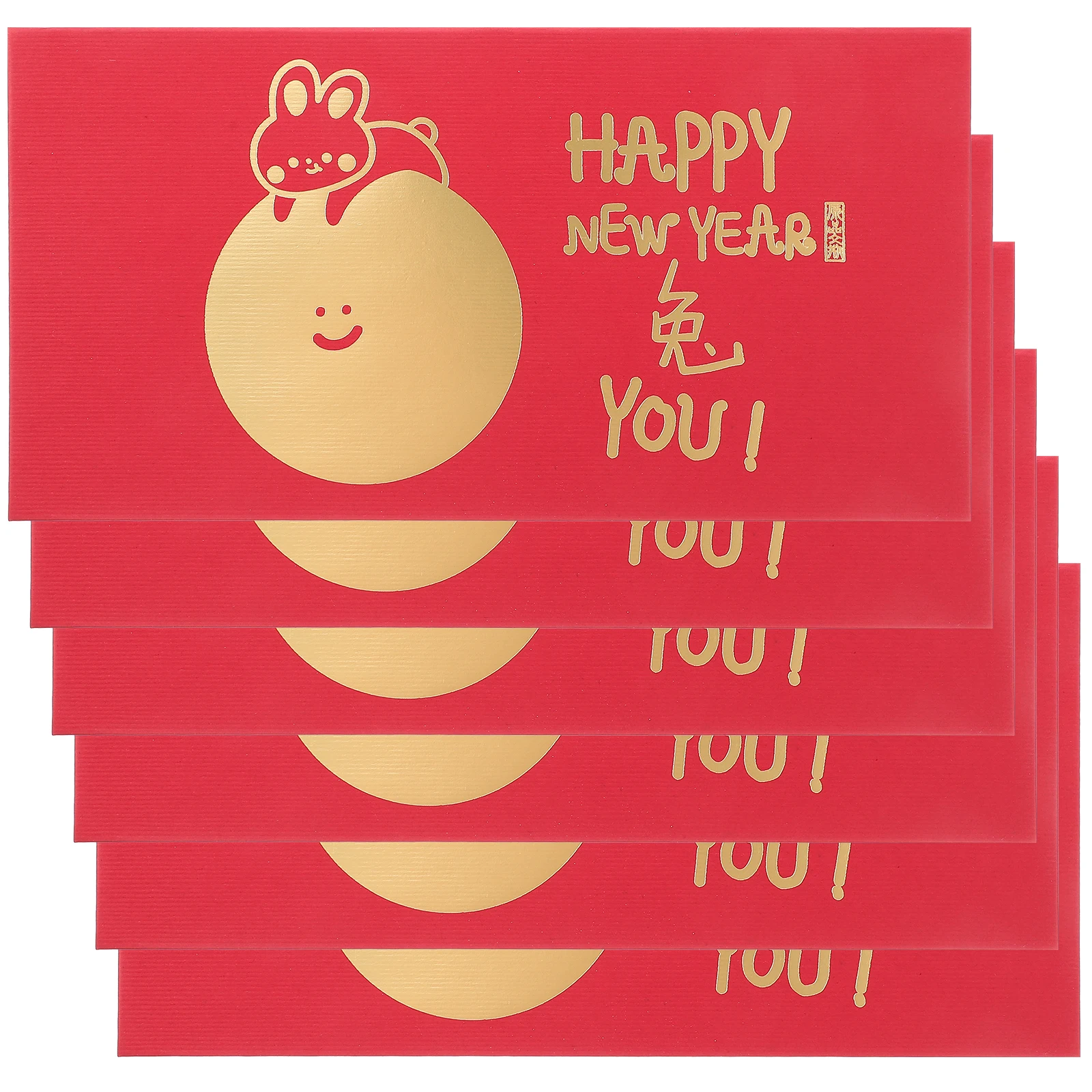 

6 Pcs Year of The Rabbit Red Envelope Chinese New Envelops Kid Gifts Exquisite Envelopes Style Decoration Cartoon