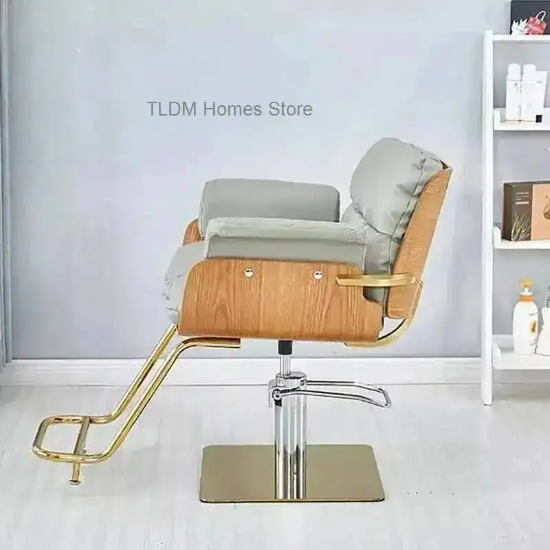 Barber Chairs Premium Unique Simple Minimalist Salon Chairs Space Creative Luxury Friseurstuhl Salon Modern Furniture Saving