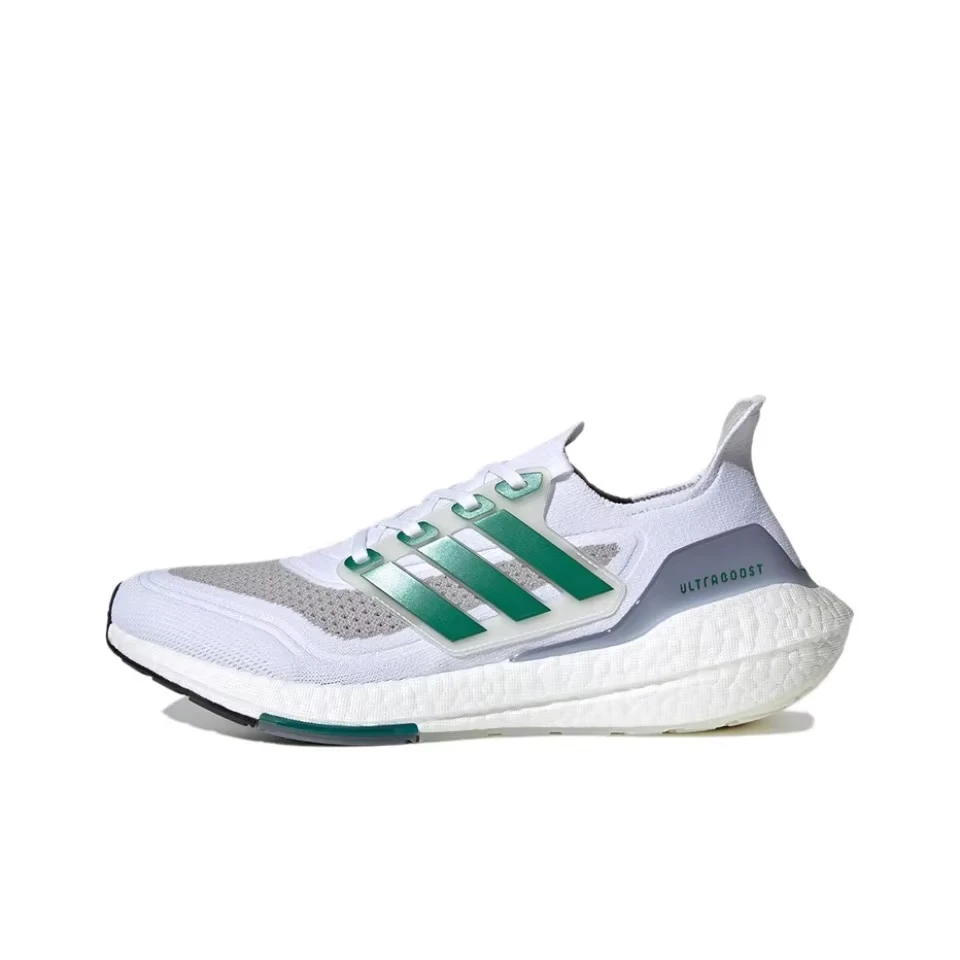 Adidas Ultra Boost 21 White Sub Green FZ2326