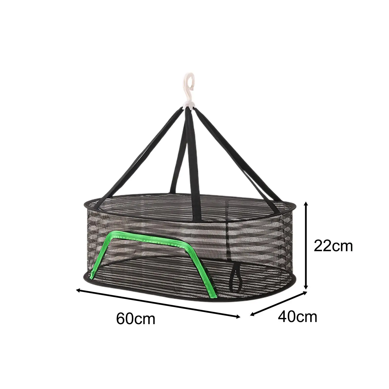 Home Drying Net Fish Drying Racks Space Saving with 360 Degree Rotating Hook Multipurpose for Vegetables Dish Meat Dry Basket