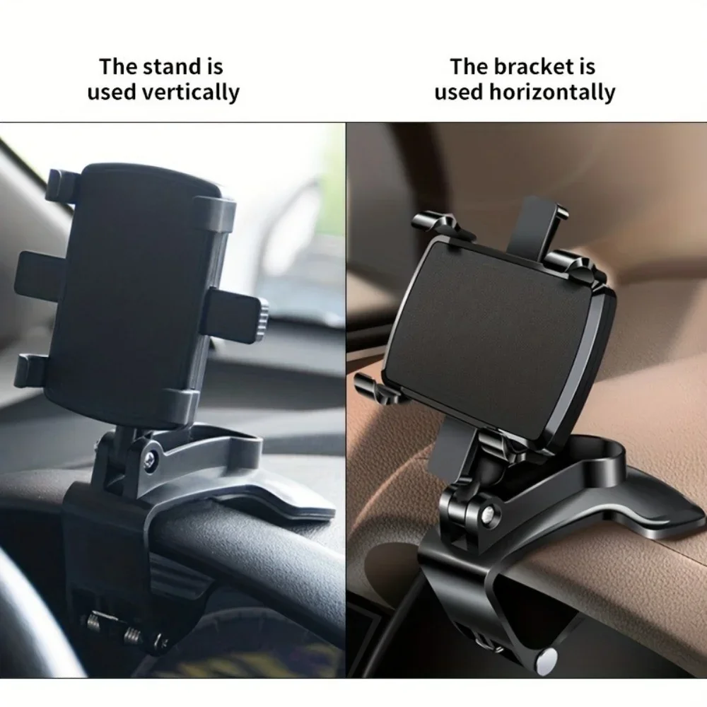 Universal Car Phone Holder For iPhone Samsung Xiaomi Stand Dashboard Car Clip Mount GPS Bracket Car Mobile Phone Support in Car image 4