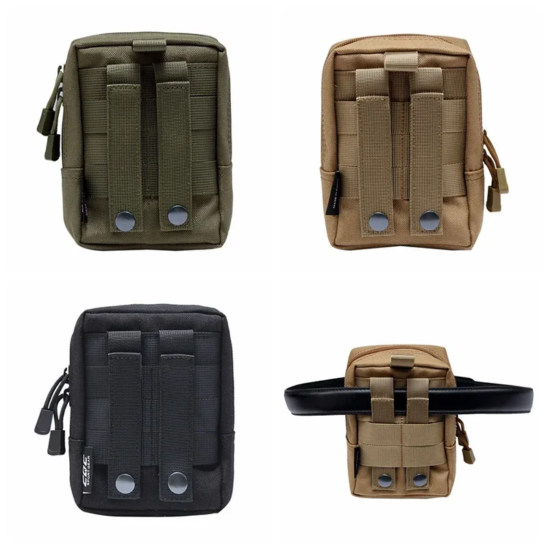 Tactical 600D Molle Waist Bag Men Mobile Phone Pouch Belt Fanny Pack Utility EDC Pack for Outdoor Camping Hunting Accessories