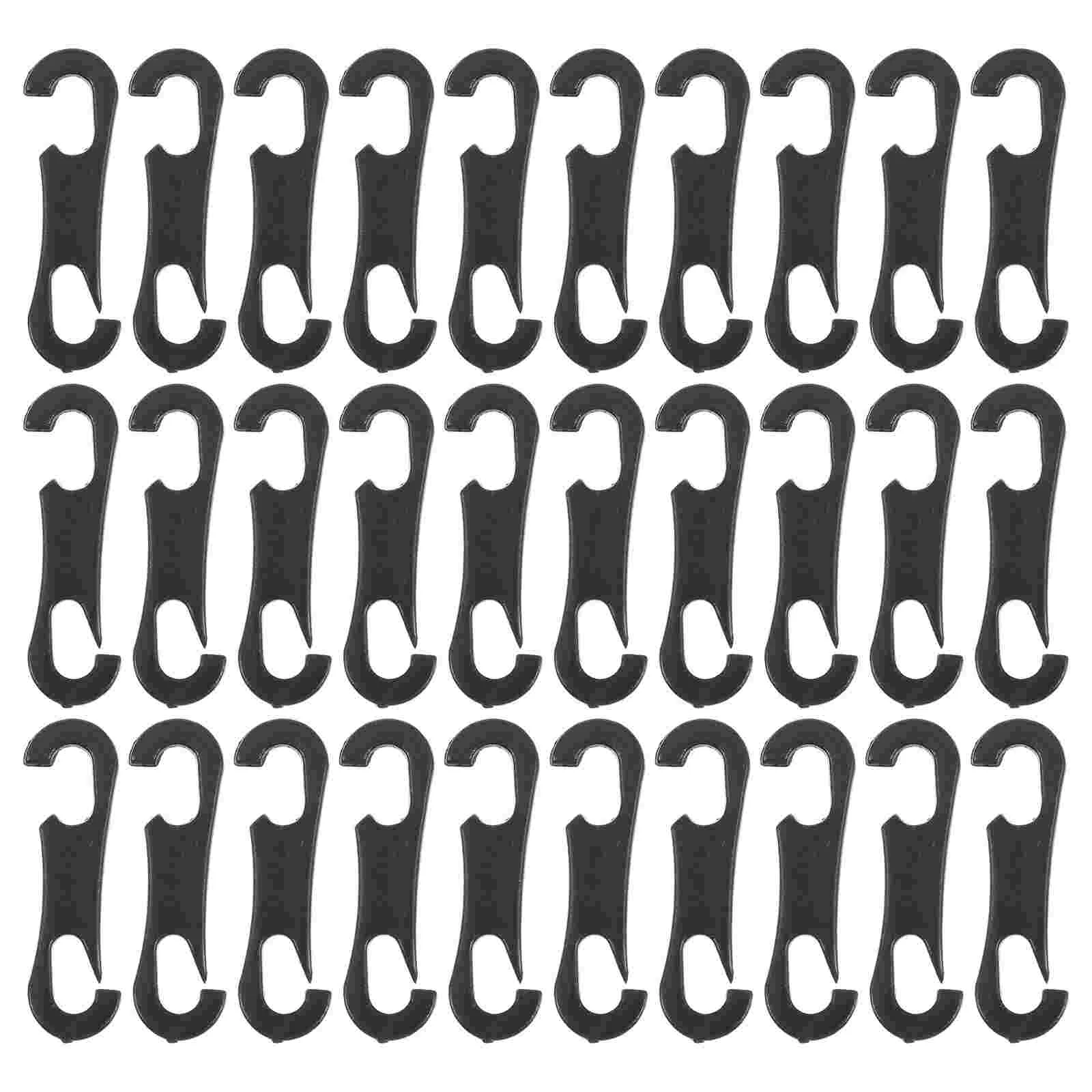 200 Pcs Cushion Double Hook Cars Interior Accessories Seat Fitment Auto Mini Vehicle Abs Plastic Hooks