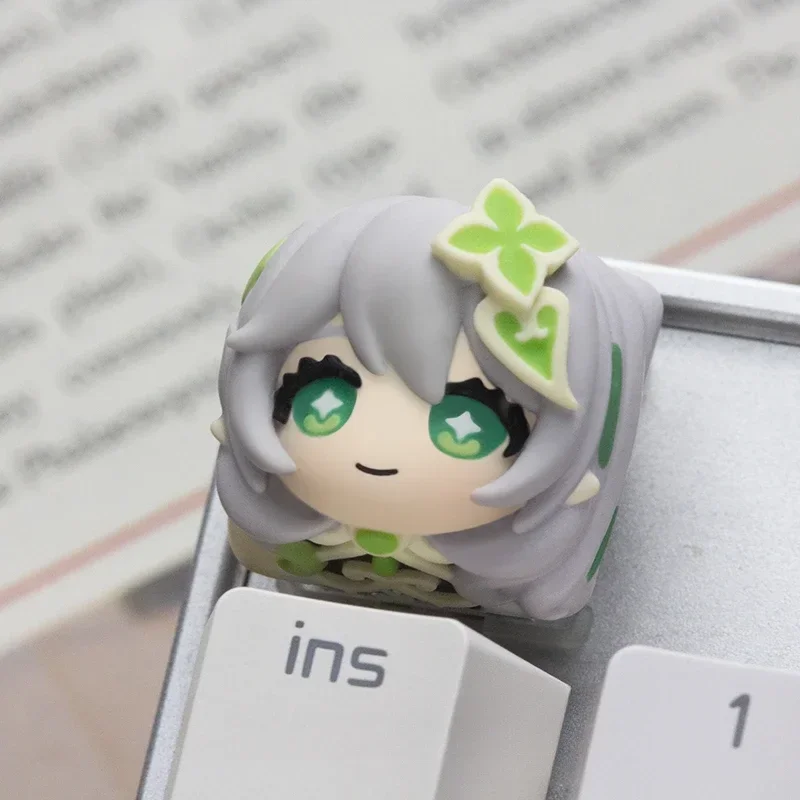 Cute Keycap Anime Grass God Art Keycap Personalized Custom Gaming Key Caps for Mechanical Keyboard Gamer Gift MX cross Switch