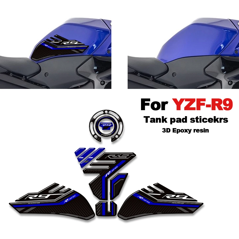 

For Yamaha YZF-R9 YZFR9 YZF R9 2025 New decorative Tank pad stickers Motorcycle Fuel Tank protector decals kit