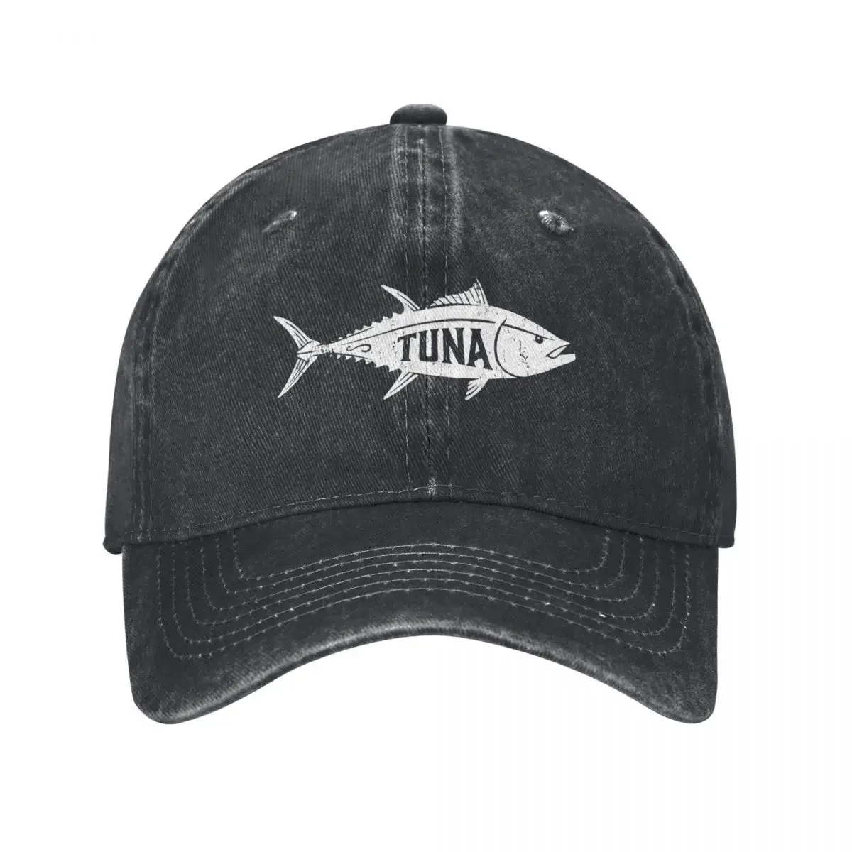 Tuna Fish fishing Fishermen Vintage Distressed Baseball Cap Hood Thermal Visor Brand Man cap Mens Women's