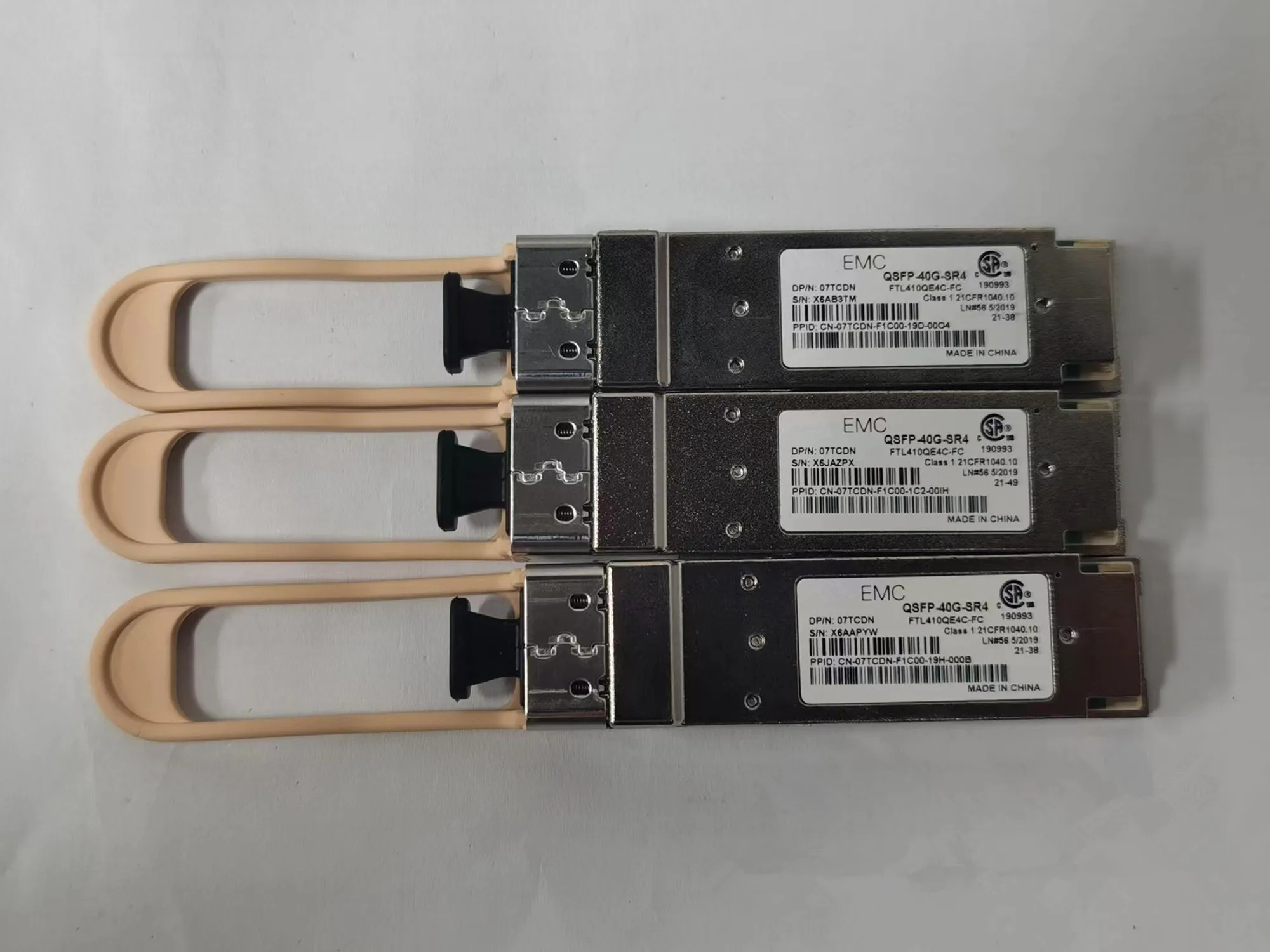 40G Fiber Module QSFP-40G-SR4 DE-LL FTL410QE4C-FC 07TCDN FTL410QE3C-FC MPO 40GB QSFP  Fiber Optical Module