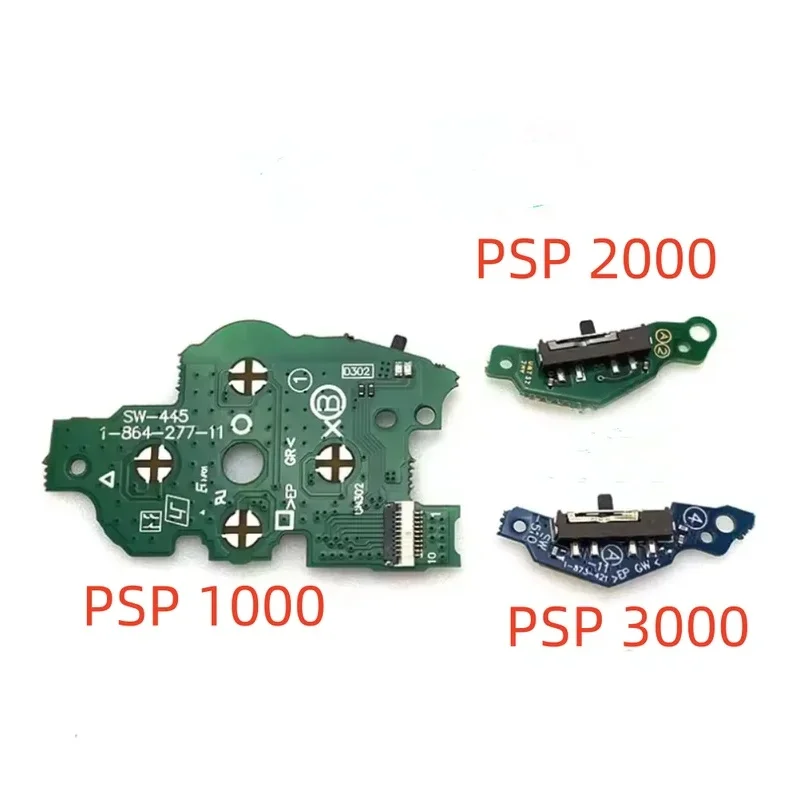 For PSP1000 PSP2000 PSP3000 PCB Power On Off Switch Board For PSP 1000 2000 3000 Built-in Sliding Switch Start Keys Replacement