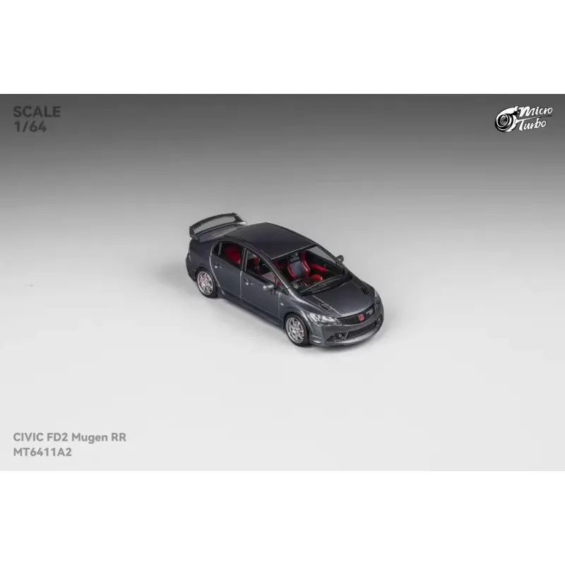 Micro Turbo 1:64 Honda Civic FD2 MUGEN RR Simulation Diecast Alloy Car Model Collectible Mini Vehicle Perfect Gift Car Lovers