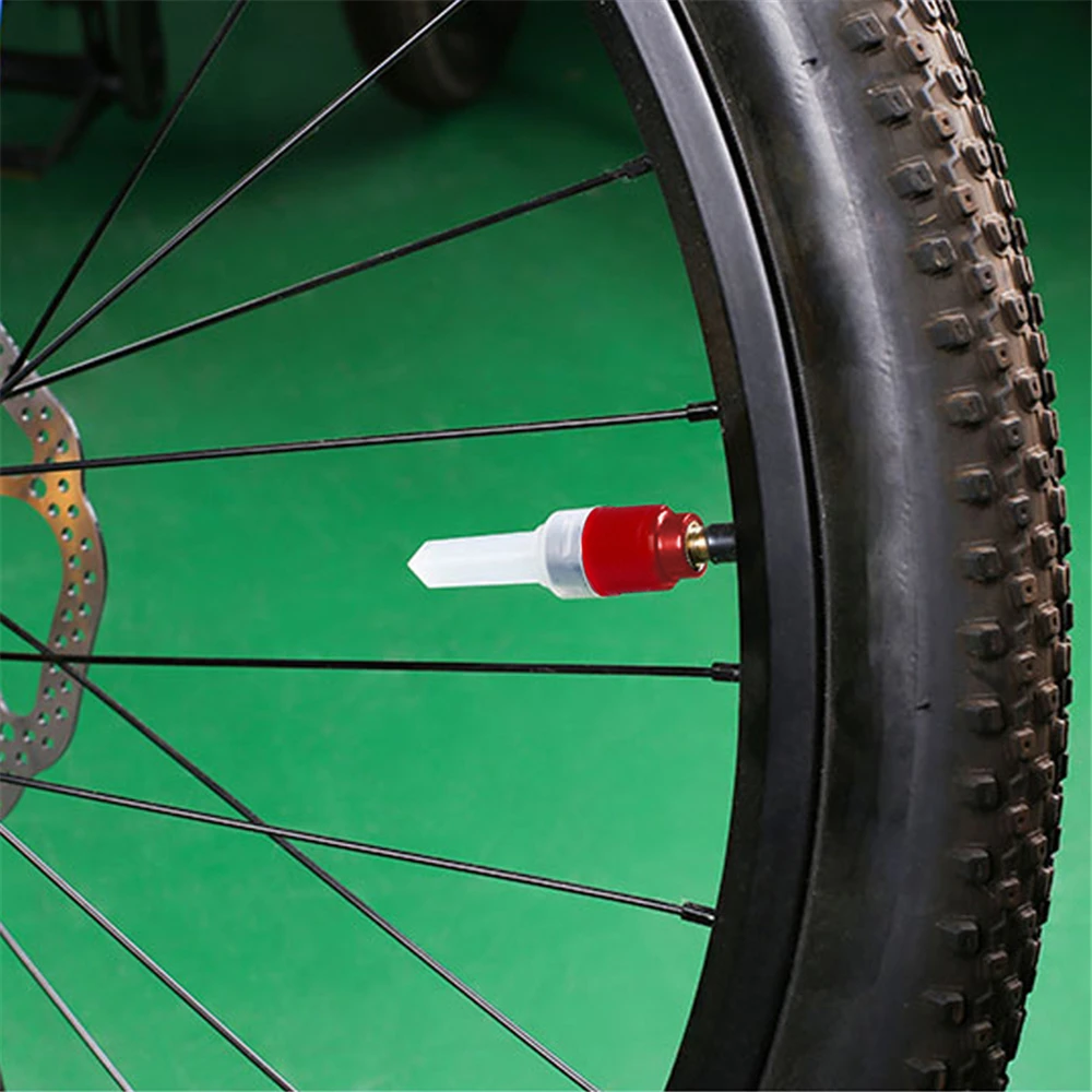 1pcs Bike Spoke Light Tire Valve Cover Neon Mini LED Bicycle Taillight Nozzle Valve Caps Lamp Cycling Warning Head Rear Light