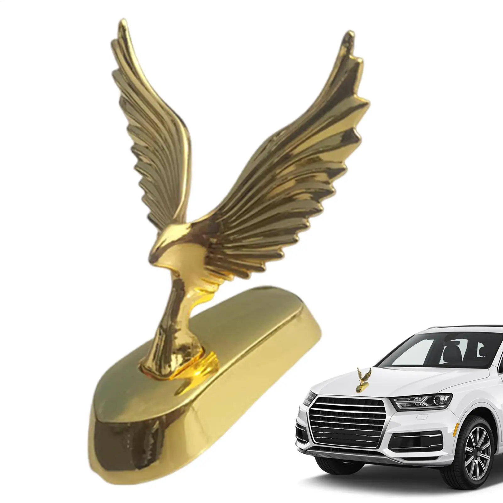 

3d Car Sticker Stable Sun Protection Car Front Bonnet Eagle Ornament For Sedan RV Commuting Travel Family Outings Holiday Season