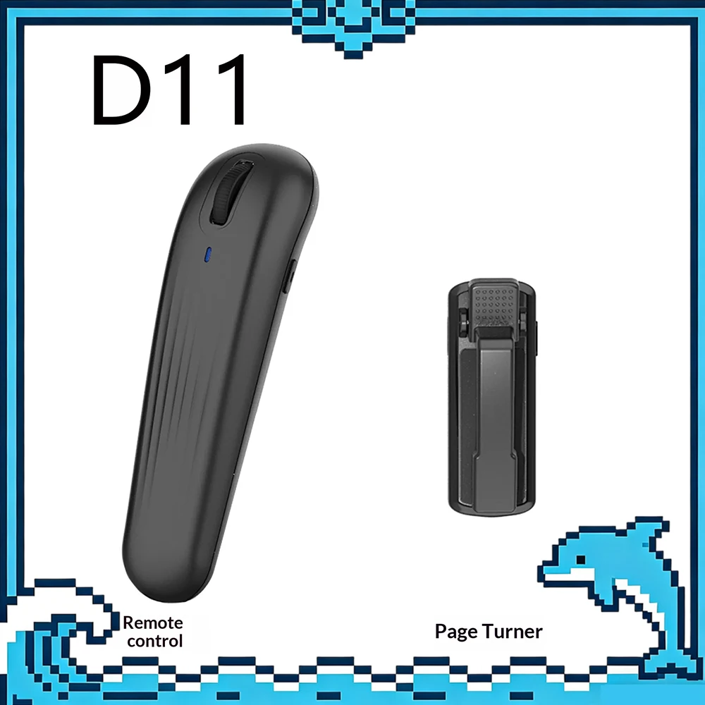 Qring D11 Hand-Held Remote Control Page Turner Kindle Page Turning Boot Automatic Connection Remote Control Page Turner Gifts