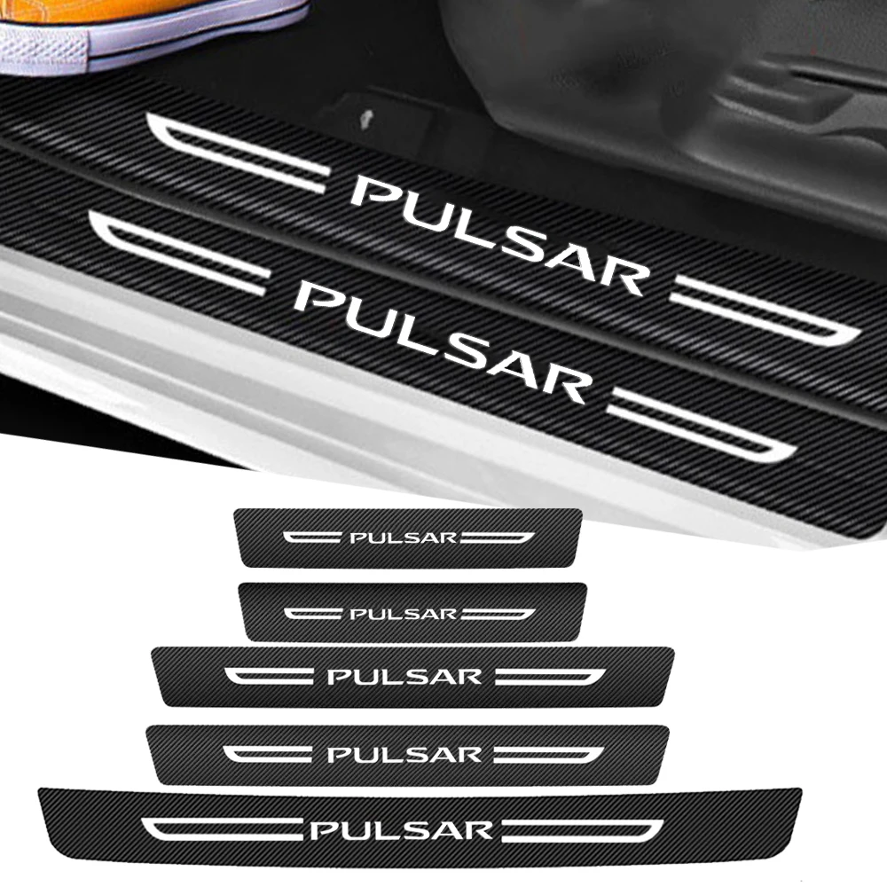 Car Guard Decals for Nissan Pulsar Sill Door Trunk Threshold Protective Anti Scratch Scuff Strip Sticker Kick Plate Guard Films