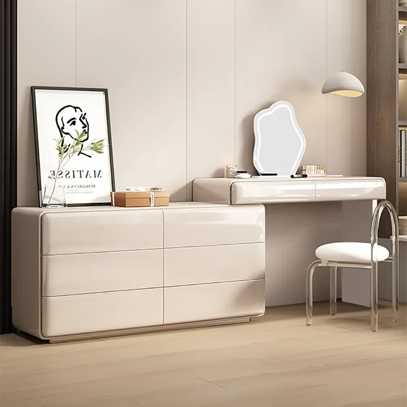 for Super Narrow Dresser Bedroom Storage Cabinet Integrated Master Bedroom Locker New Makeup Table Light Luxury High End