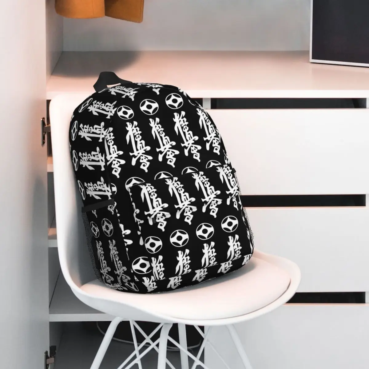 Kyokushin Kaikan Karate Symbol Kyokushinkai Dojo Backpack Daypack Large Capacity Boys Girls BookBag Shoulder Bags School Bag