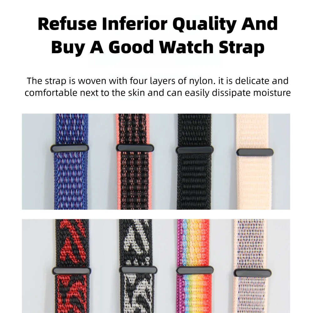 Correa de nailon de liberación rápida para Honor Band 9/10, lavable, ajustable, ligera, transpirable, repuesto de correa de reloj deportivo para hombres y mujeres