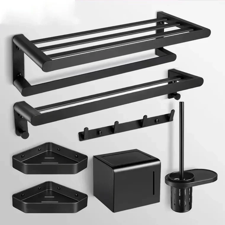 black-space-aluminum-towel-rack-bathroom-hardware-pendant-bathroom-towel-storage-rack-towel-rack-bathroom-accessories