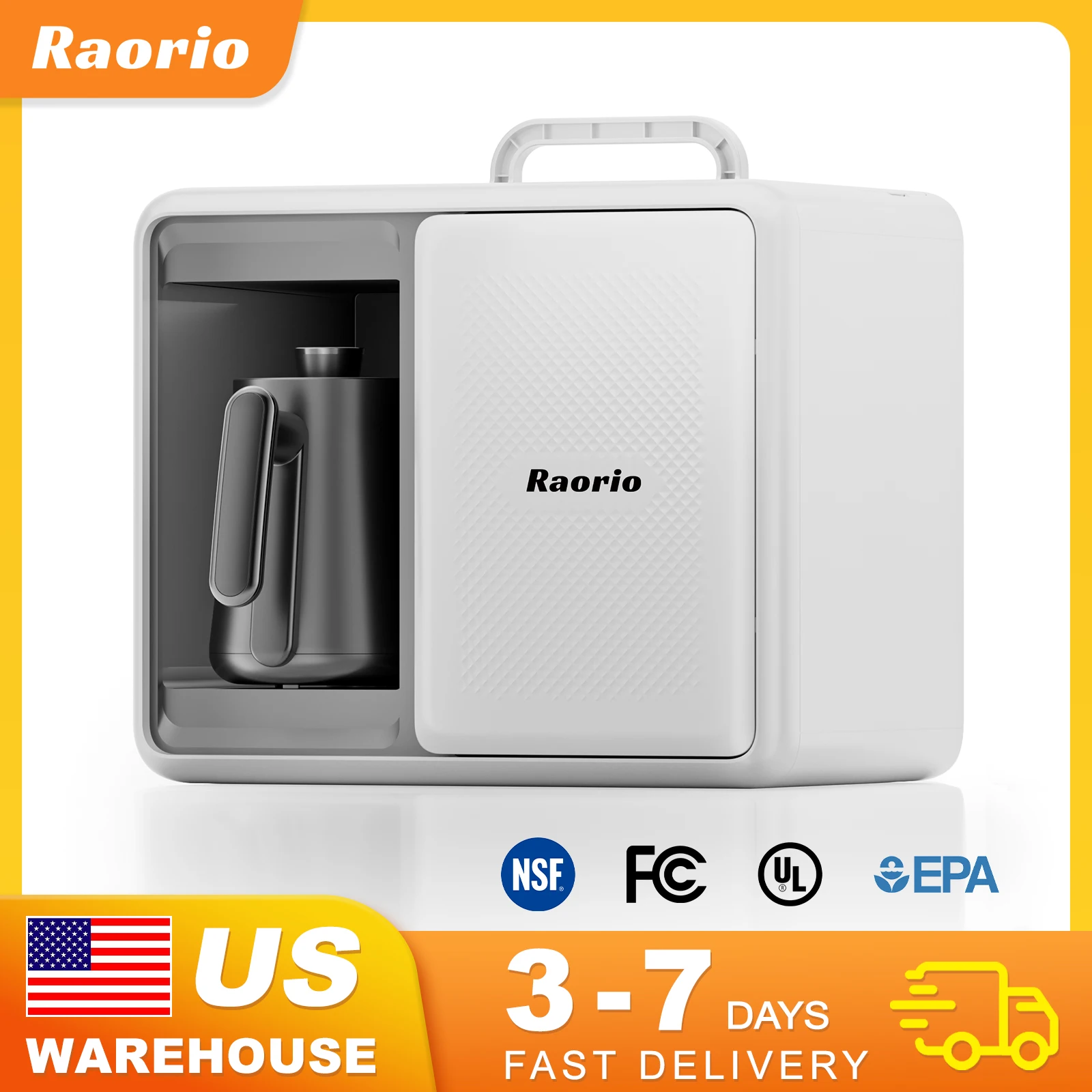 

Raorio Motorhome RO Water Purifier 5 Stoge Filter Water Dispenser With Filter Element Portable Water Drinking For RV/Car/Camping