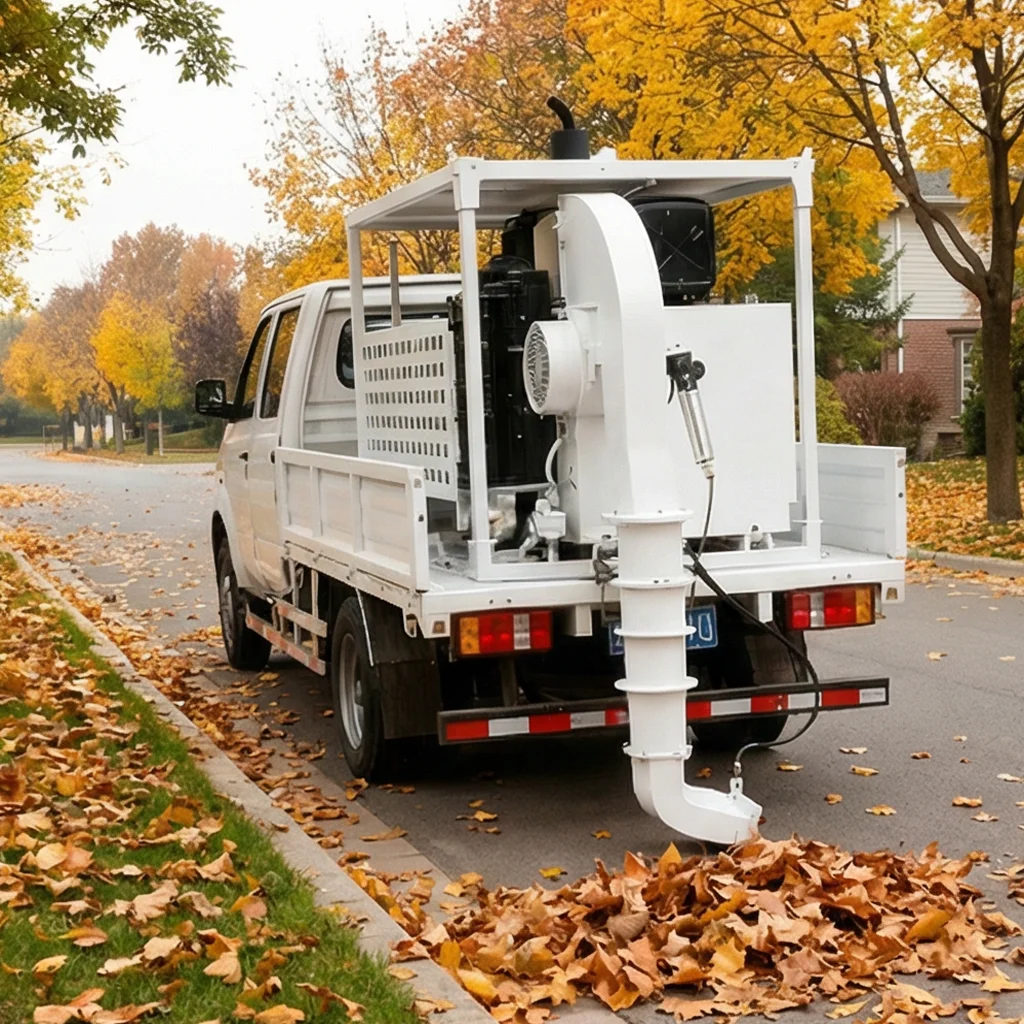 Efficient High-Power Turbocharged Motor Road Cleaning Blower Professional Road Sweeper Leaf Blower Truck Wireless Remote Control
