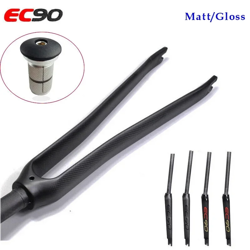 

EC90 Front Fork 28.66MM Race Riding Road Bike 700C 1-1/8" Disc Brake Hard Carbon Fork Matt/Gloss Bike Fixed Gear Forks