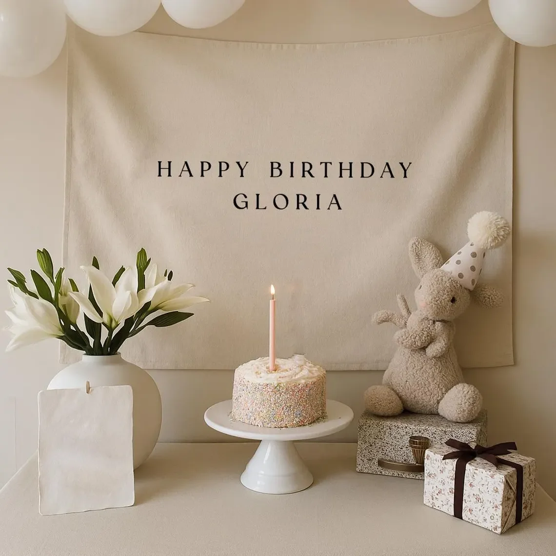 Baby Nursery Name Sign - Striscione Personalizzato in Stile Lino per