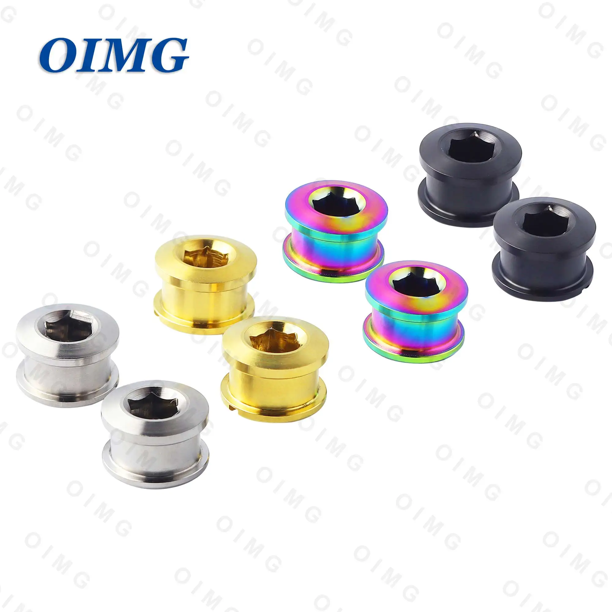 

OIMG MTB шоссейный велосипед, однодисковая звездочка, болты 6,5 мм, гайка, титановая кривошипная звездочка, Ti-винт, аксессуары для велосипедной цепи