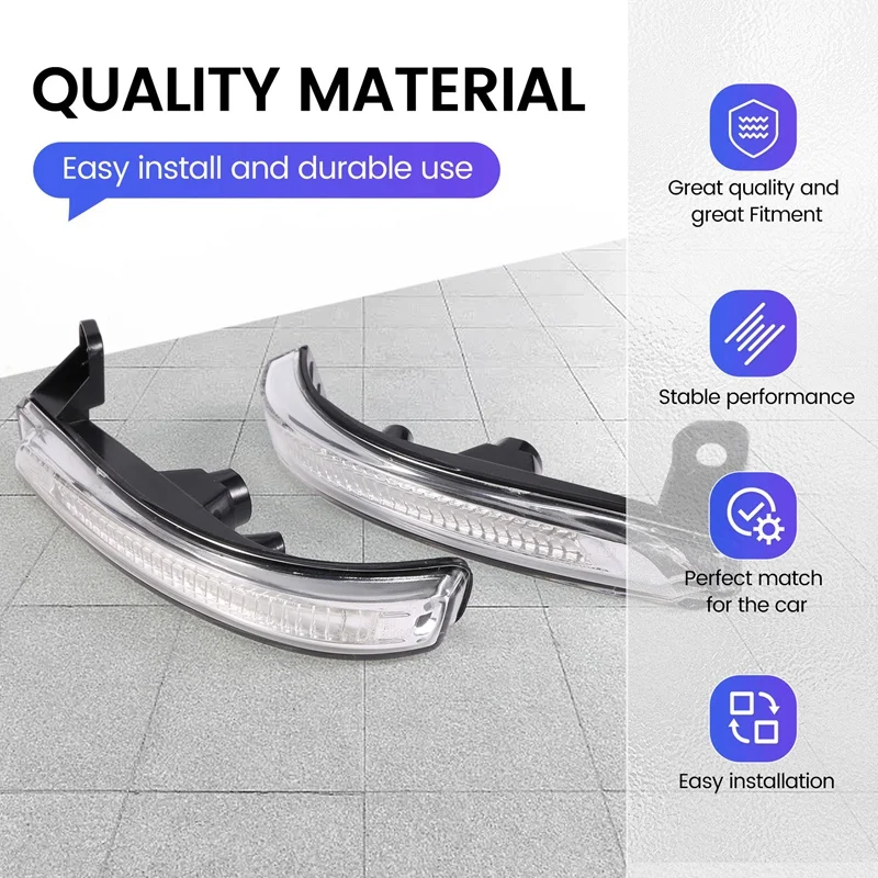 Car LED Rear View Mirror Light Turn Signal Light for J300 2009 - 2015 94537661 94537660-A68X