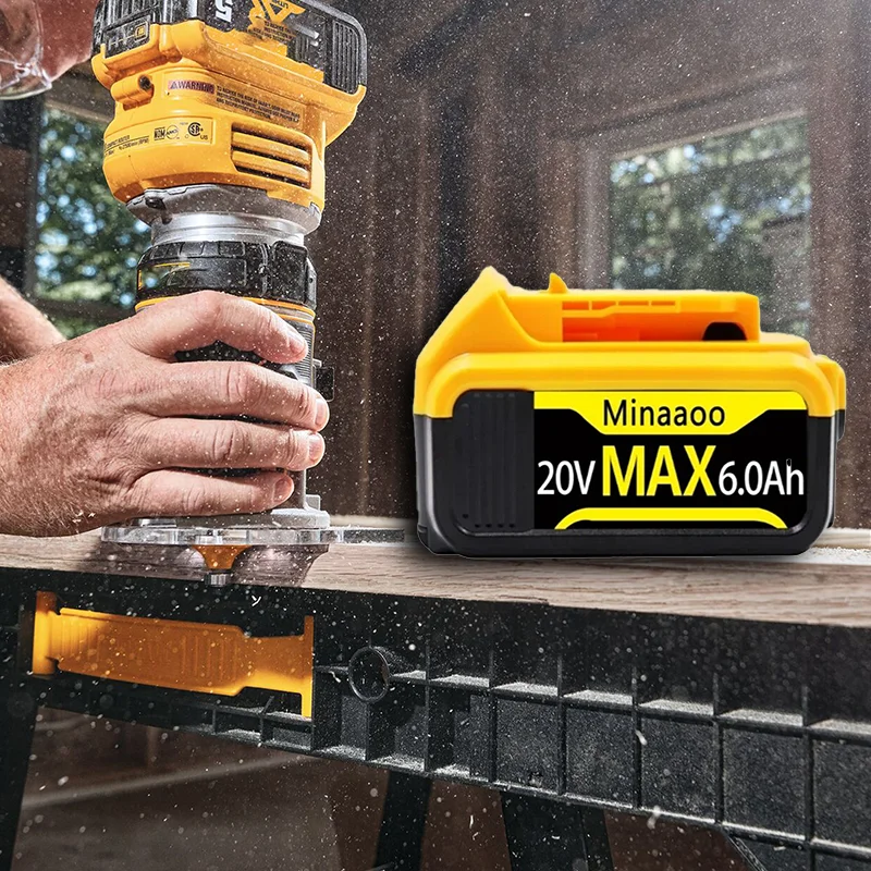 

20V 12000mAh Battery for DeWalt Tools - DCB200, DCB206, DCB205, DCB204-2, DCB2001 - 12.0Ah Rechargeable Electric Tool Battery