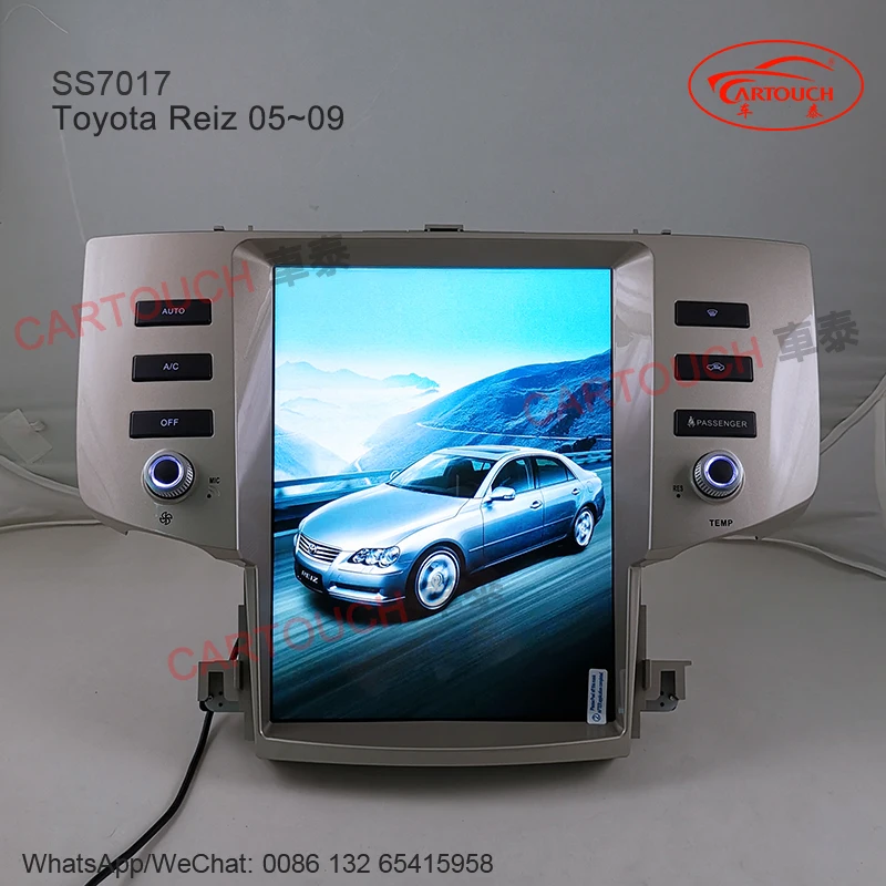 Adapter for Toyota HARRIER REIZ CAMRY Android Car GPS Radio Vertical IPS Screen GPS Multimedia Carplay Android AUTO HD SCREEN