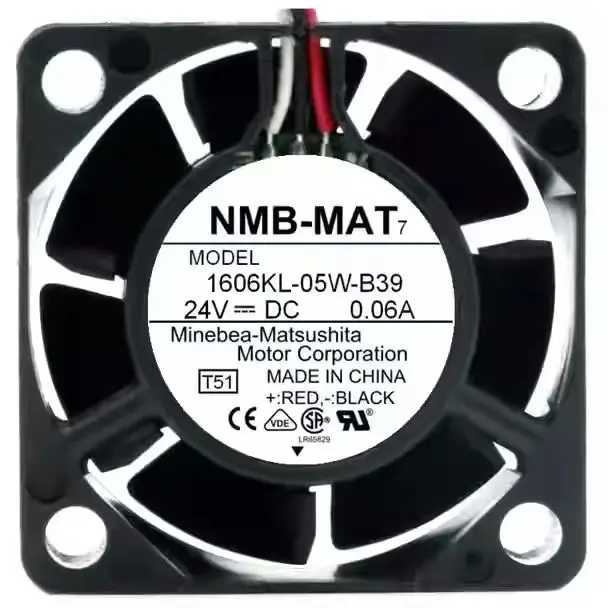 2pcs 40mm Cooling Fan for NMB 1606KL-05W-B39 40mm DC 24V 0.06A 3-Wire Axial Cooling Fan for Server, Electronic
