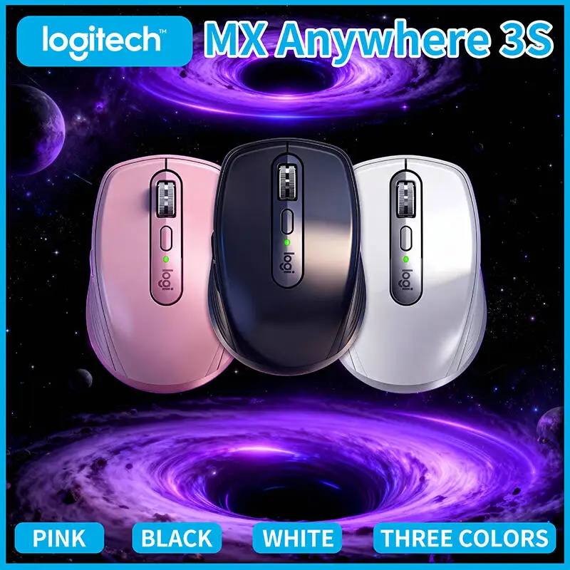 

Logitech MX Anywhere 3S with Darkfield Tracking, Works on Glass, Silent Buttons, Bluetooth 5.0 LE