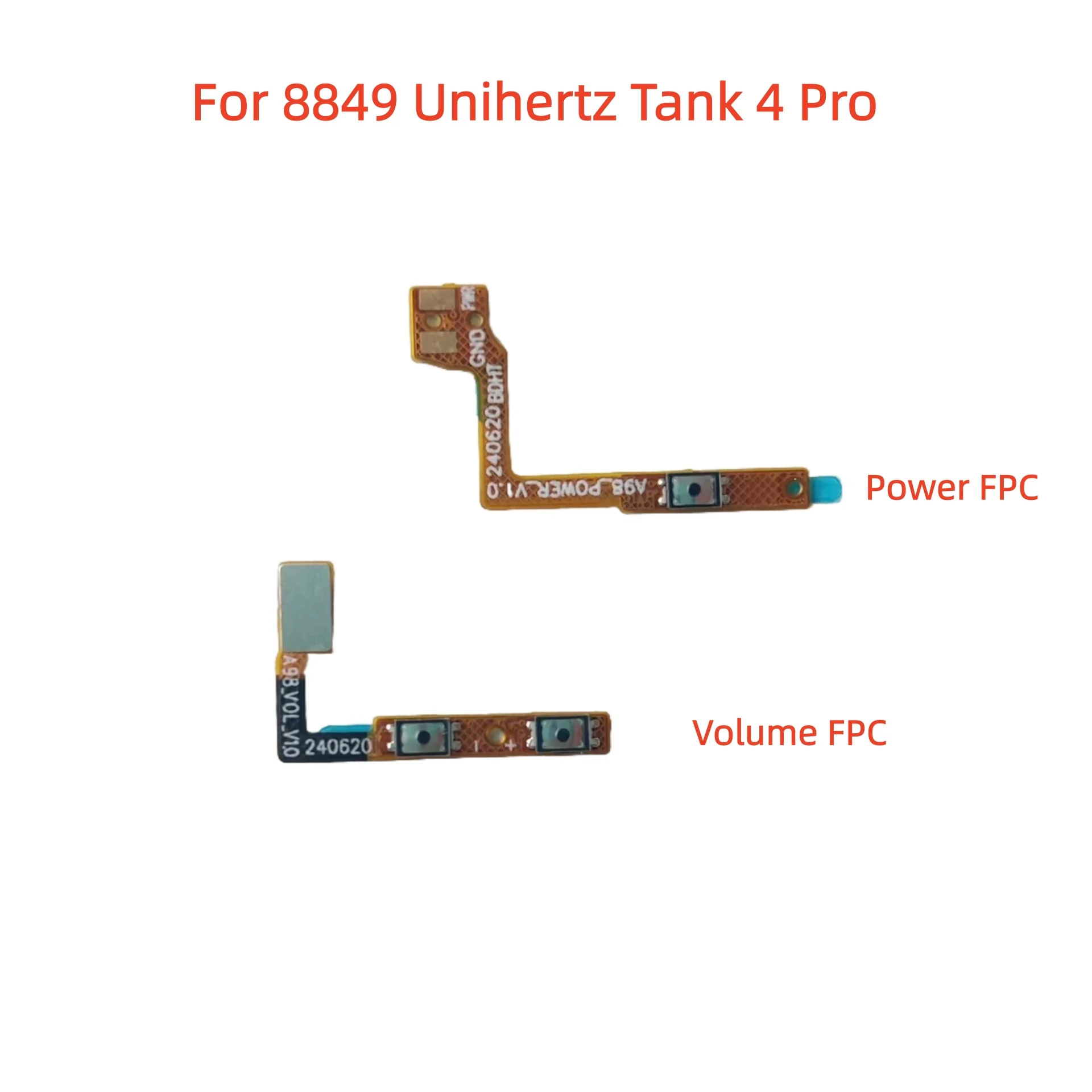 Новый оригинальный 8849 Unihertz Tank 4 Pro, боковая кнопка регулировки громкости телефона, гибкий кабель в сборе, аксессуары для кабеля FPC Новый оригинальный 8849 Unihertz Tank 4 Pro, боковая кнопка регулировки громкости телефона, гибкий кабель в сборе, аксессуары для кабеля FPC