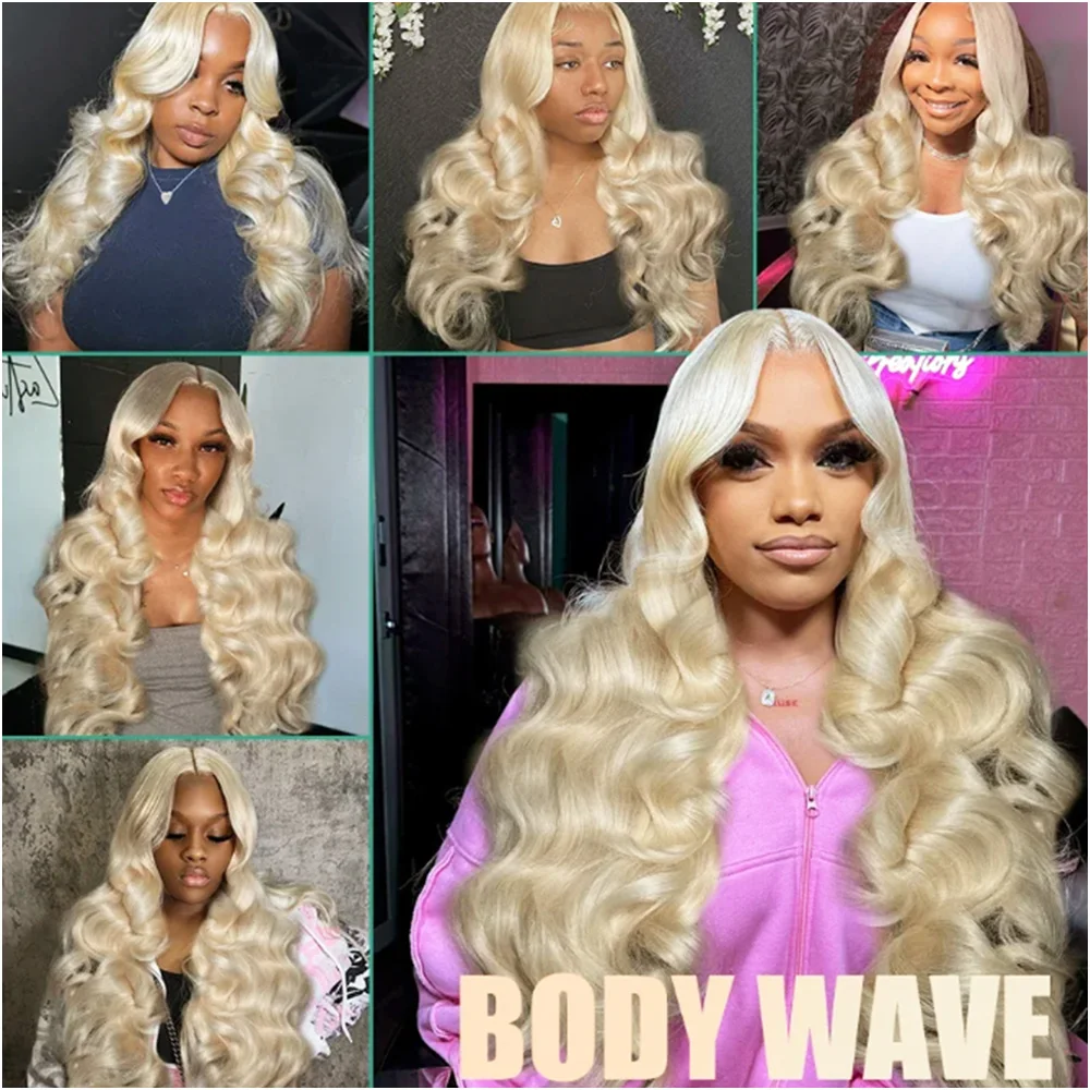 Blonde 613 Hd Lace Frontal Wig 13x6 HD Lace Wig 100% Human Hair Preplucked 32 36 Inches Body Wave 13x4 Lace Front Wigs For Women
