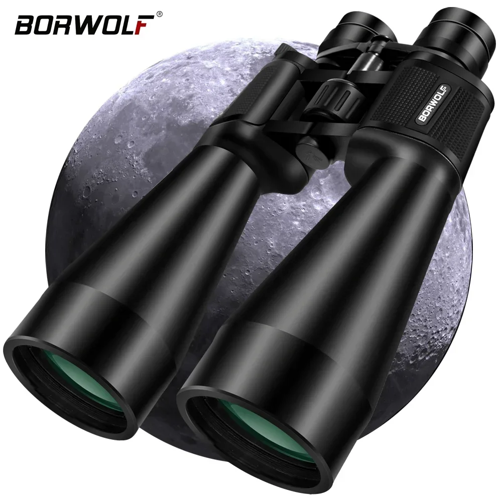 

BORWOLF 20-60X70 Binoculars High Magnification Long Range Zoom 60 Times Hunting Astronomical Telescope HD Professiona Zoom